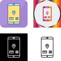 Unique Mobile Applications Icon Design vector