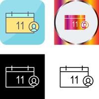 Unique Event Management Icon Design vector