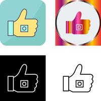 Unique Like Marketing Icon Design vector