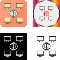 Unique Company Network Icon Design vector