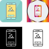 Unique Edit Picture Icon Design vector