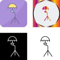 Unique Umbrella Stand Icon Design vector