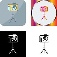 Unique Camera Stand Icon Design vector