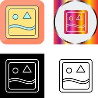 Unique Images Icon Design vector