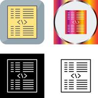 Piece of Code Icon Design vector