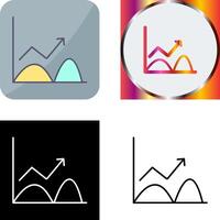 Trend in Graph Icon Design vector