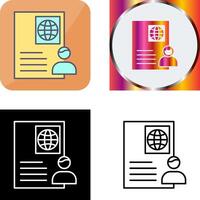 Global Profile Icon Design vector