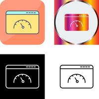 Page Speed Icon Design vector