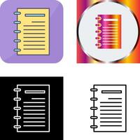 Notepad Icon Design vector