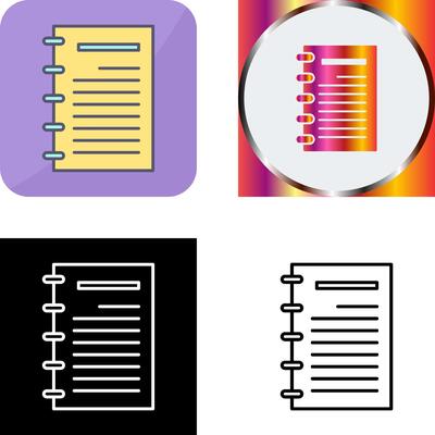 Notepad Icon Design