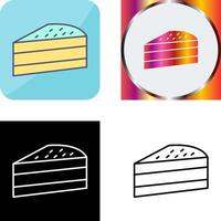 Cake Slice Icon Design vector