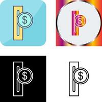 Slot for Coins Icon Design vector