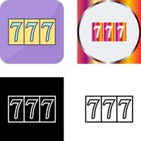 Triple Sevens Icon Design vector