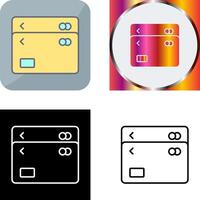 único múltiple tarjetas icono diseño vector