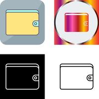 Unique Wallet Icon Design vector