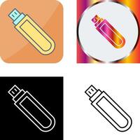 Unique USB Drive Icon Design vector