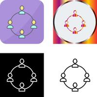 Unique Network Group Icon Design vector