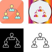 Unique Connected Users Icon Design vector