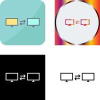 Unique Sharing Systems Icon Design vector