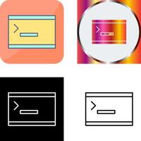 Unique Console Icon Design vector
