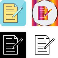 Unique Edit Document Icon Design vector