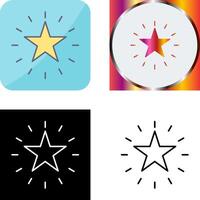 Unique Star Icon Design vector