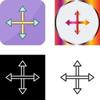 Unique Move Icon Design vector