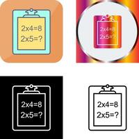 Unique Solving Question Icon Design vector