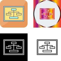 Unique Seo Structure Icon Design vector