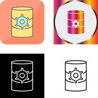 Unique Database Management Icon Design vector