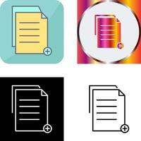 Unique Two files Icon Design vector