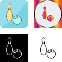 Unique Bowling Icon Design vector