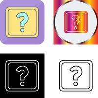 Unique Question Mark Icon Design vector