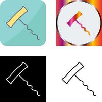 Unique Corkscrew Icon Design vector