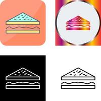 Unique Sandwich Icon Design vector