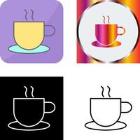 único caliente café icono diseño vector