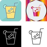 Unique Whiskey Sour Icon Design vector