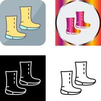 Unique Boots Icon Design vector