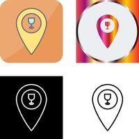 Unique Bar Location Icon Design vector