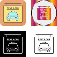 Rent a Car Icon Design vector