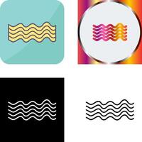 Magnetic Waves Icon Design vector