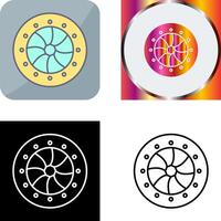 Unique Optical Diaphram Icon Design vector