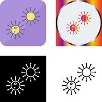 Unique Virus Icon Design vector