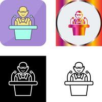 Unique Lecture Icon Design vector