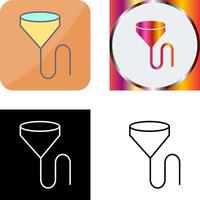 Unique Beer Bong Icon Design vector