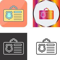 Id Card Icon Design vector