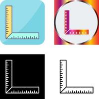 square Ruler Icon Design vector