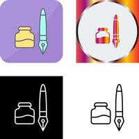 Ink and Pen Icon Design vector