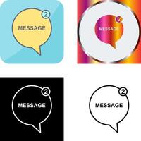 Message Bubbles Icon Design vector