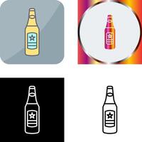 Beer Bottle Icon Design vector